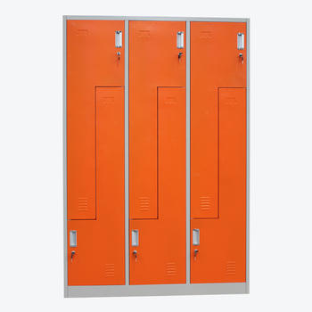 metal lockers Z Type Steel 6 Doors Athletic room furniture